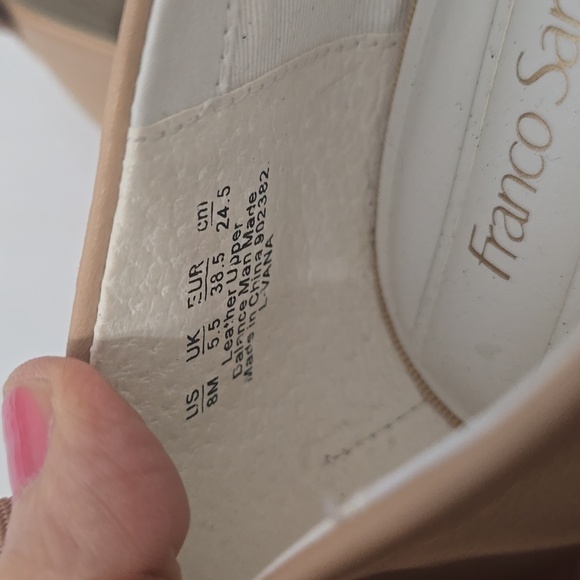 Franco Sarto Tan Leather Flats 8M - Picture 7 of 8